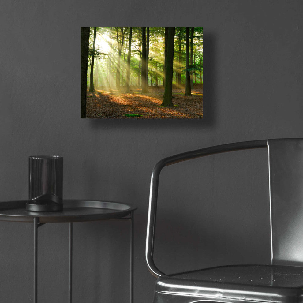 Epic Art 'Rays of Light,' Acrylic Glass Wall Art, 16"x12"