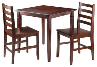 Kingsgate 3-Piece Dinning Table With 2 Hamilton Ladder Back Chairs