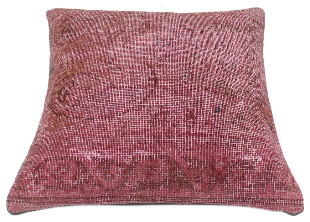 Shabby Chic Greig Vintage Distressed Handmade Rug Pillow