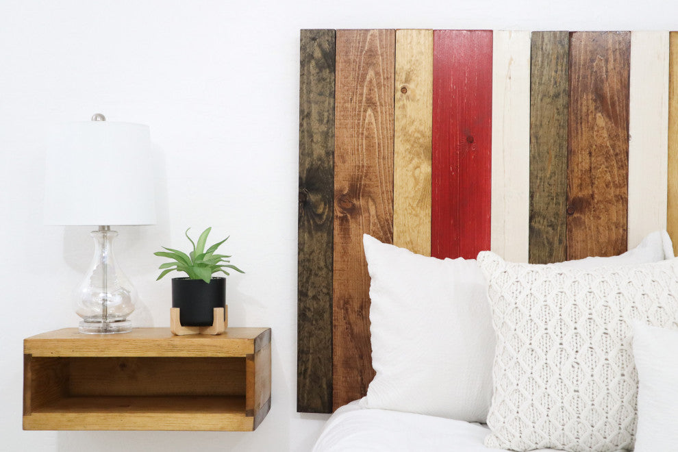 Handcrafted Headboard, Leaner Style, Fall Mix, Queen