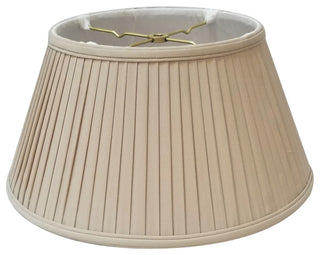 Royal Designs 6-Way/Side Pleat Basic Lampshade, Beige, 13x19x10.5