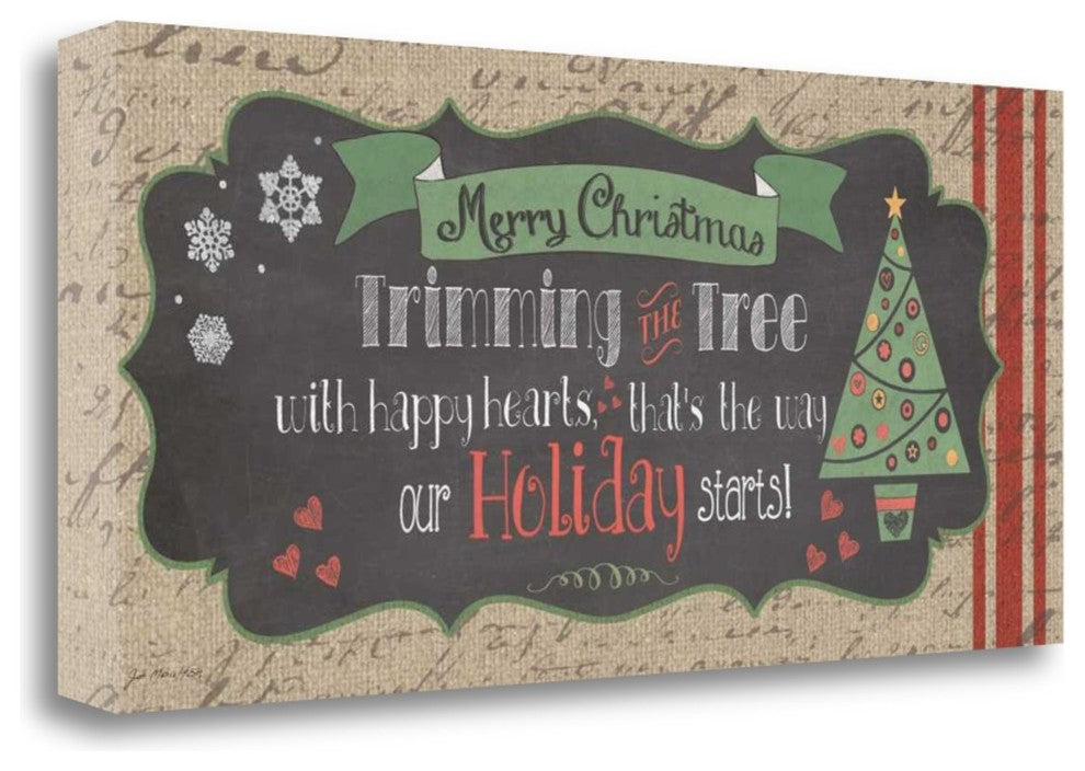 "Merry Christmas" By Jo Moulton, Giclee Print on Gallery Wrap Canvas