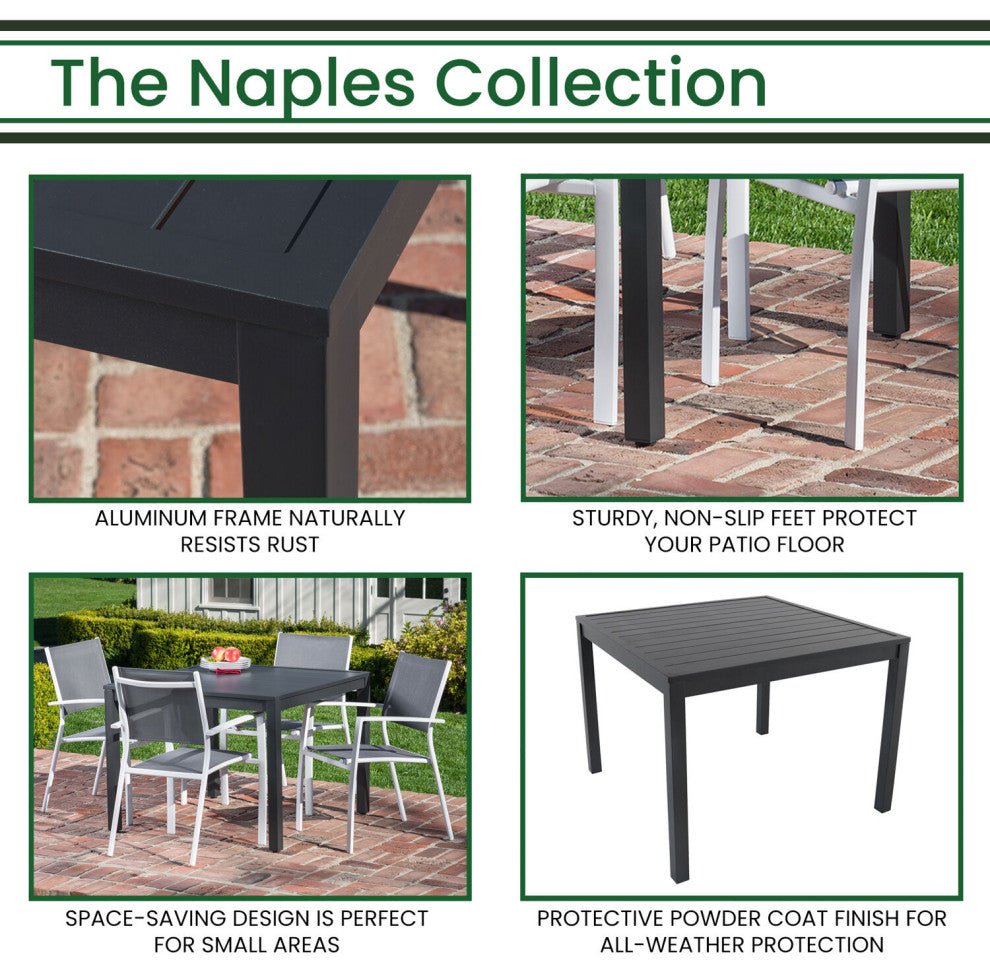 Naples 38-In. Outdoor Dining Table