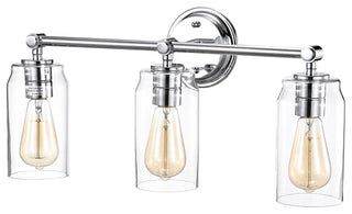 CHLOE Lighting Joyce Contemporary 3-Light Bath Vanity Fixture, Chrome