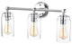 CHLOE Lighting Joyce Contemporary 3-Light Bath Vanity Fixture, Chrome