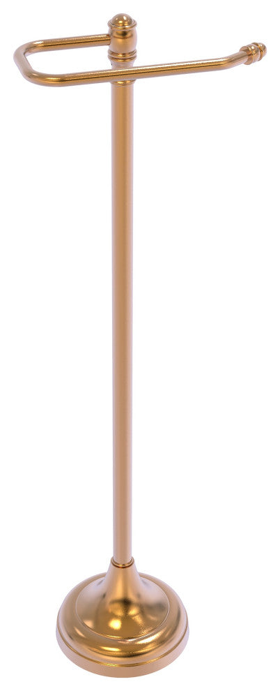Carolina Freestanding Euro Style Toilet Paper Holder, Brushed Bronze