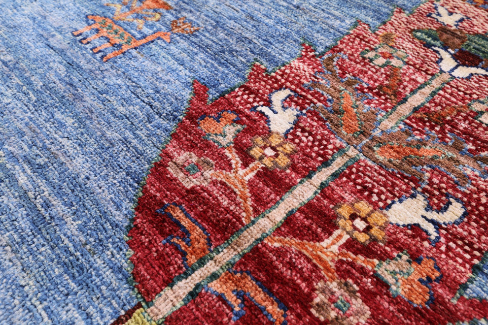 Tribal Persian Gabbeh Handmade Rug 5' 8" X 7' 6" Q7641