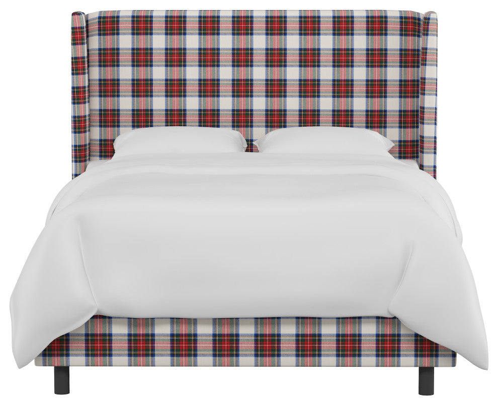Maxwell King Wingback Bed, Stewart Dress Multi