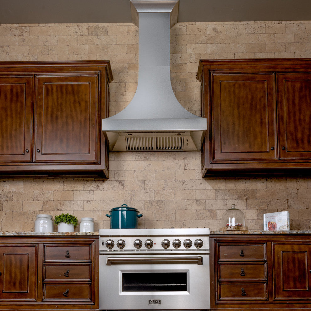 ZLINE 36" Designer Series DuraSnow Stainless Steel Wall Range Hood, 8632S-36