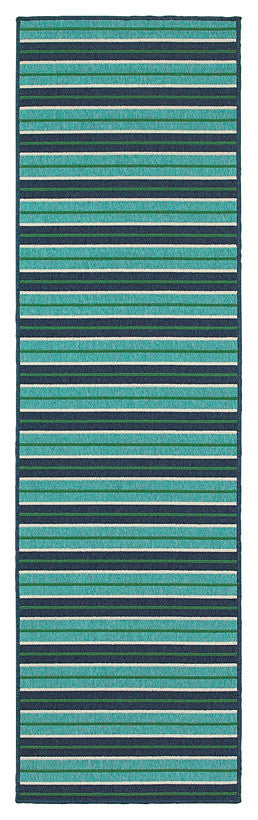 Meridian 9652F, Blue/Green, 6'7"x9'6"