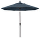 9' Bronze Auto-Tilt Crank Aluminum Umbrella, Pacifica, Sapphire