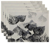 Fall Memories Floral Print Placemat, Set of 4, Black