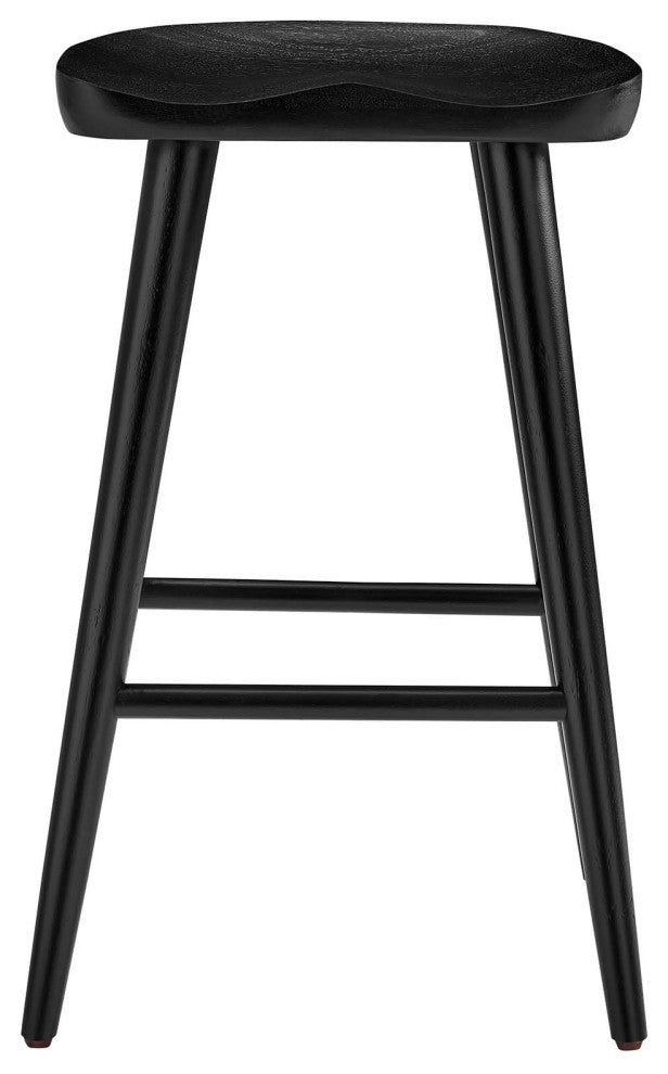 Saville Backless Wood Counter Stools - Set of 2