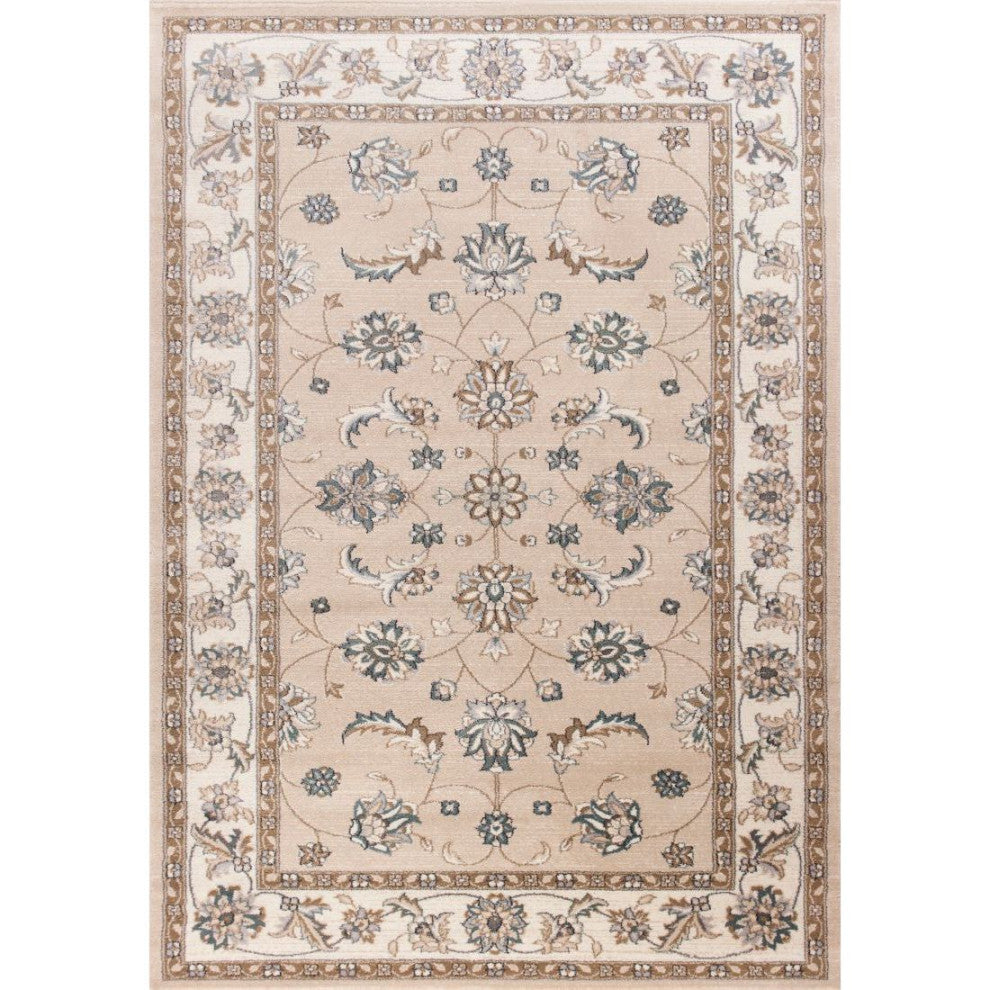 KAS Avalon 5609 Beige/Ivory Mahal Area Rug, 5'3" x 7'7"