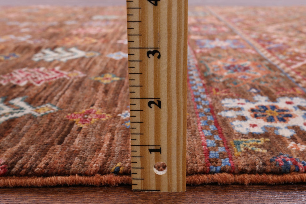 Hand Knotted Khorjin Wool Rug 3' 6" X 4' 11" Q7465