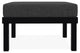 Larssen Cushion Deep Seating Outdoor Ottoman, Slate/Black