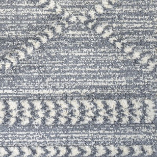 Sofie Moroccan Trellis High-Low Gray/Cream 2'x8' Runner Rug