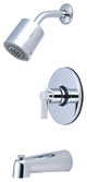 Kingston Brass Tub and Shower Faucet, Polished Chrome