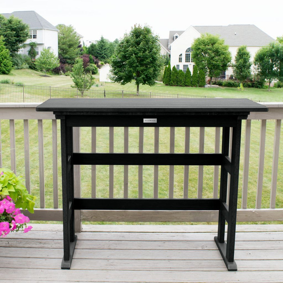 Lehigh 3 Piece Balcony Set, Black, Bar Height