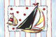 Marmont Hill, "Sailboat Blue" by Reesa Qualia Painting on Wrapped Canvas, 60x40