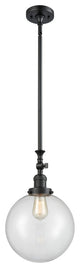 X-Large Beacon 1-Light Mini Pendant, Matte Black, Clear