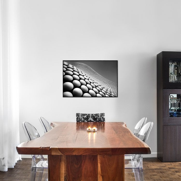 "Curve" Framed Canvas Giclee by Linda Wride, 37x25"
