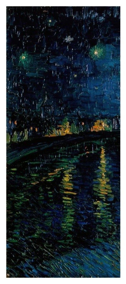 "Starlight Over the Rhone (left)" Print by Vincent van Gogh, 17"x38"
