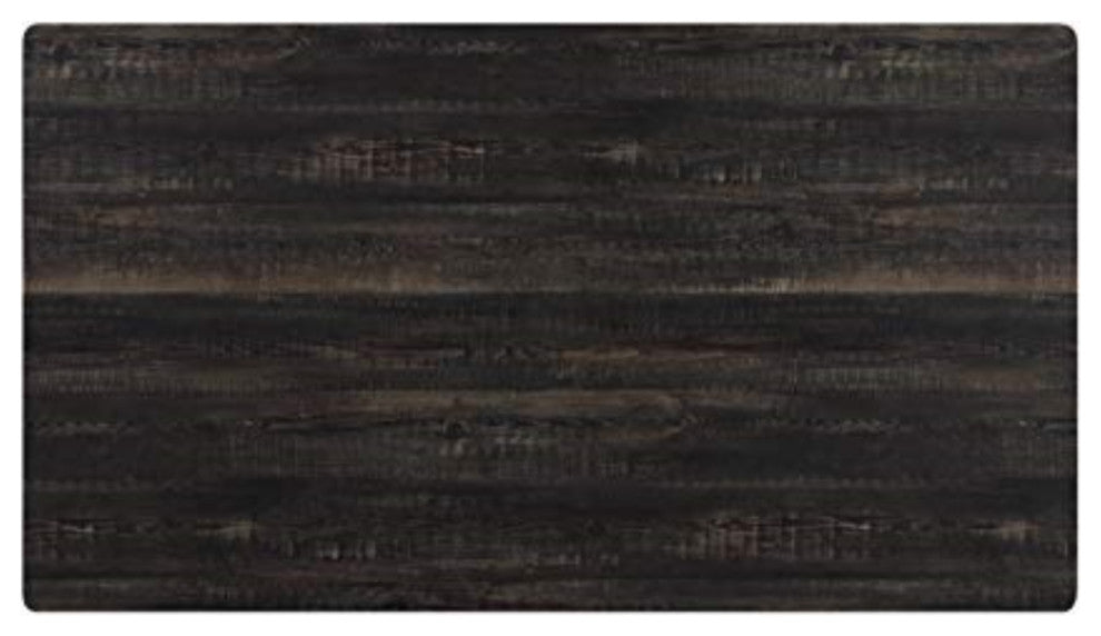 Dining Table Antique Walnut and Gunmetal