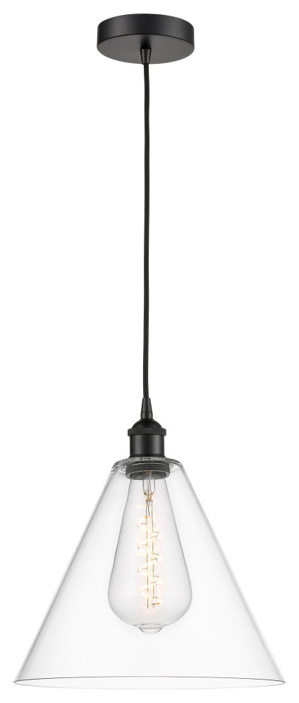 Innovations 616-1P-BK-GBC-122-LED 1-Light Mini Pendant, Matte Black