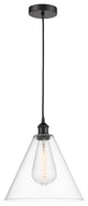 Innovations 616-1P-BK-GBC-122-LED 1-Light Mini Pendant, Matte Black