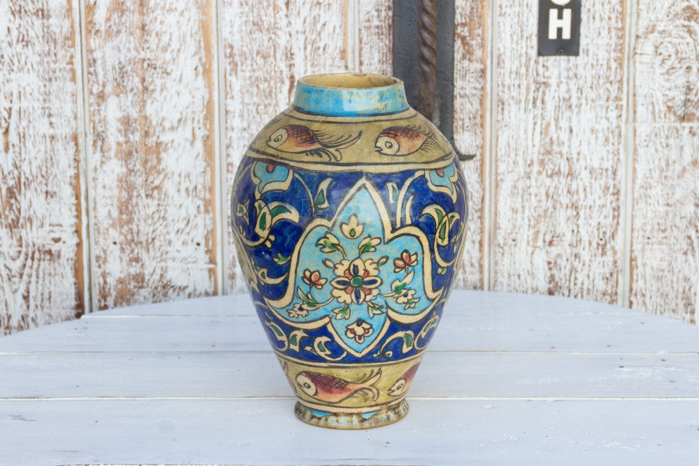 Beautiful Mughal Empire Painted Vase