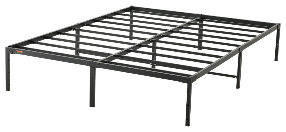 VEVOR Queen Size Bed Frame 14" Metal Bed Frame Platform 1500 lbs Noise Free