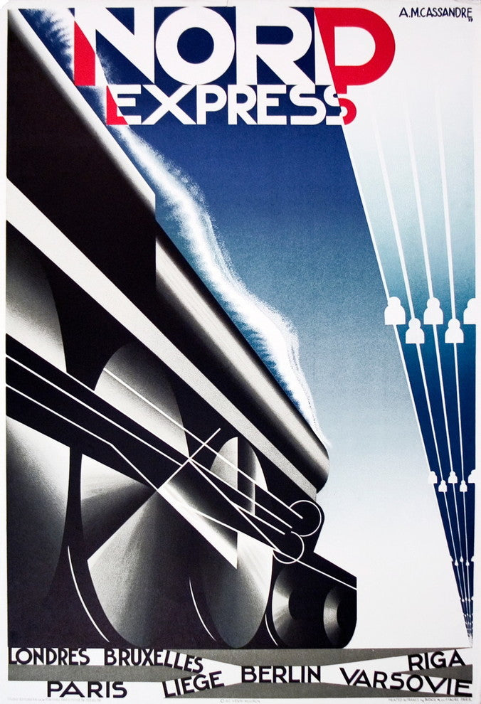A.M. Cassandre, Nord Express, 1980