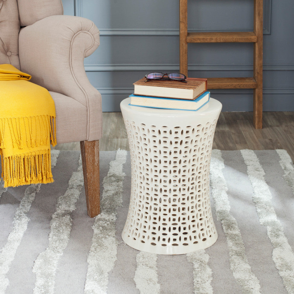 Safavieh Camilla Garden Stool, Cream