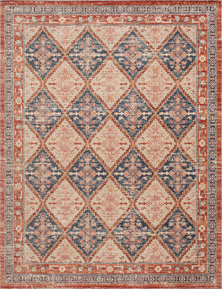 Noori Rug Low-Pile Jerald Red/Blue Rug