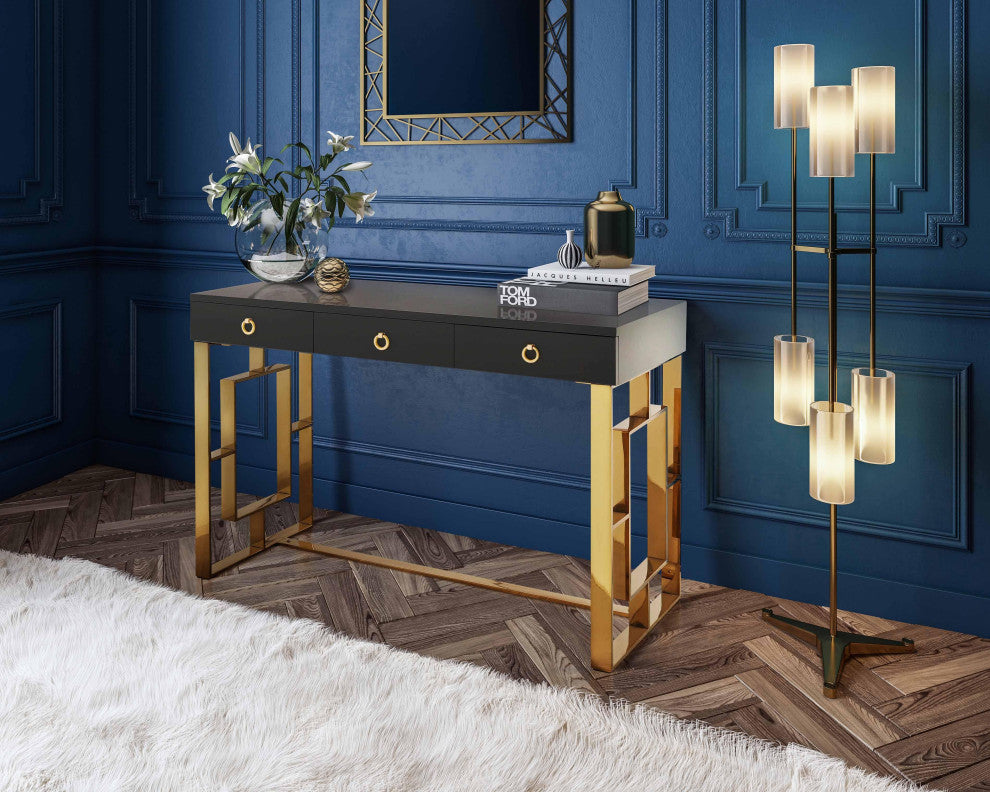 Audrey Gray Lacquer Desk