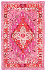 Safavieh Bellagio Collection BLG545 Rug, Red/Pink, 5'x8'