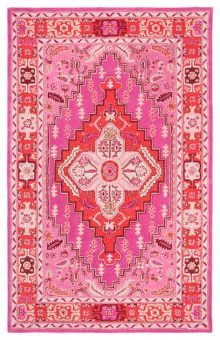 Safavieh Bellagio Collection BLG545 Rug, Red/Pink, 5'x8'