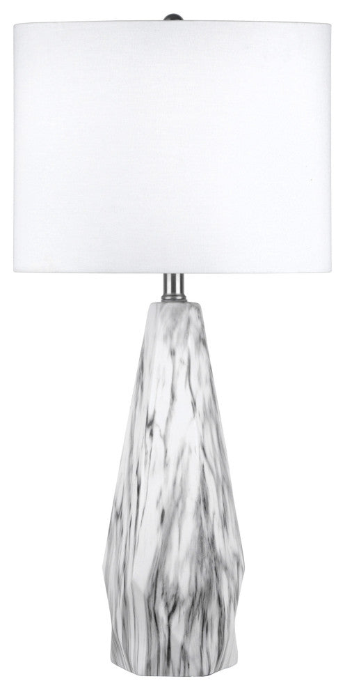Nuloom Autumn Ceramic Linen Shade Table Lamp, 25"