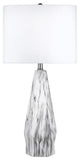 Nuloom Autumn Ceramic Linen Shade Table Lamp, 25"