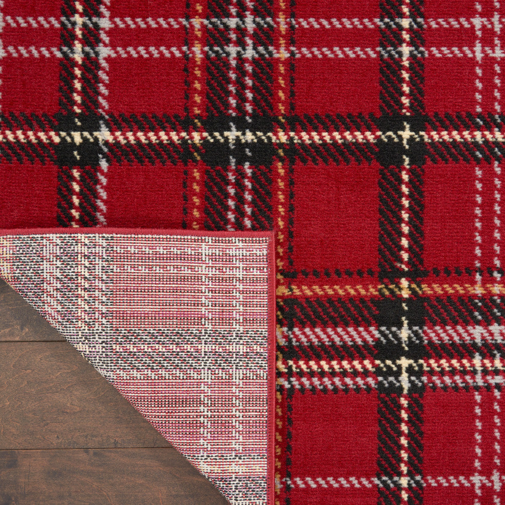 Nourison Grafix 2' x 4' Red Rustic Indoor Area Rug