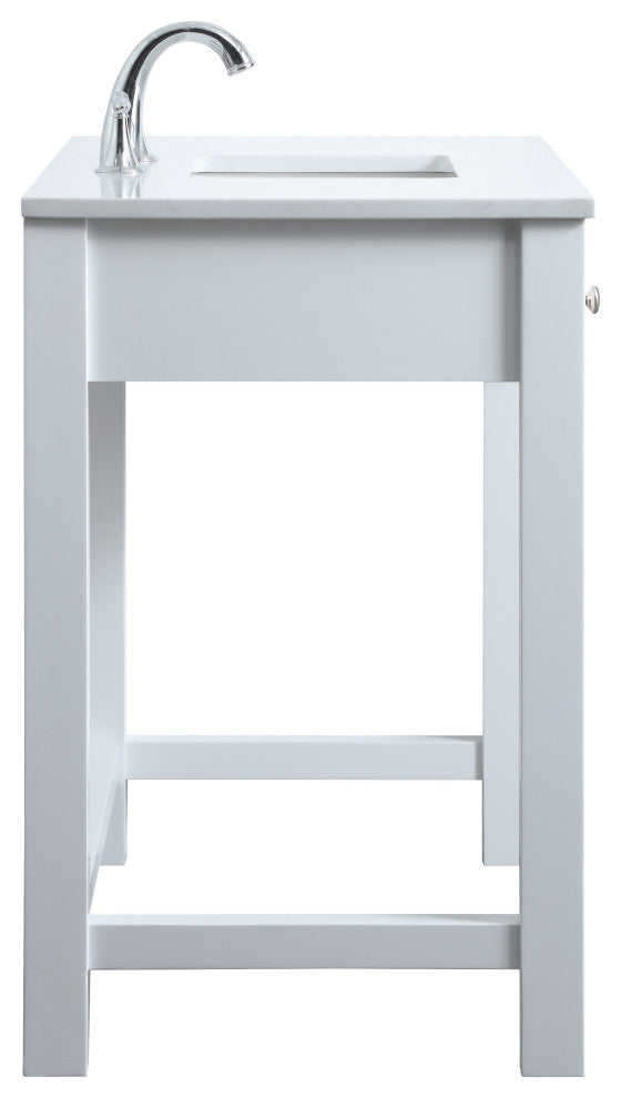 42" ADA Compliant Bathroom Vanity, White