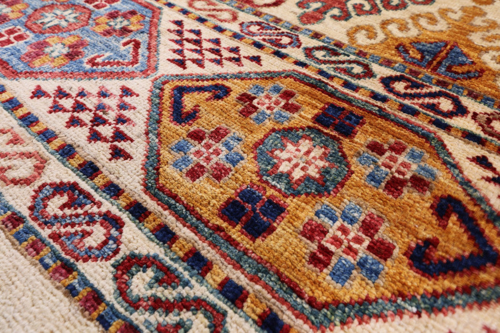 6' 5" X 10' 0" Persian Tribal Gabbeh Hand Knotted Wool Rug Q10737