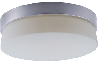 Flux 11"W 1-Light LED Flush Mount Light Fixture Satin Silver Finish by Maxim