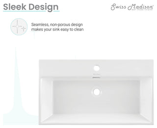 Claire 30" Rectangle Wall-Mount Bathroom Sink