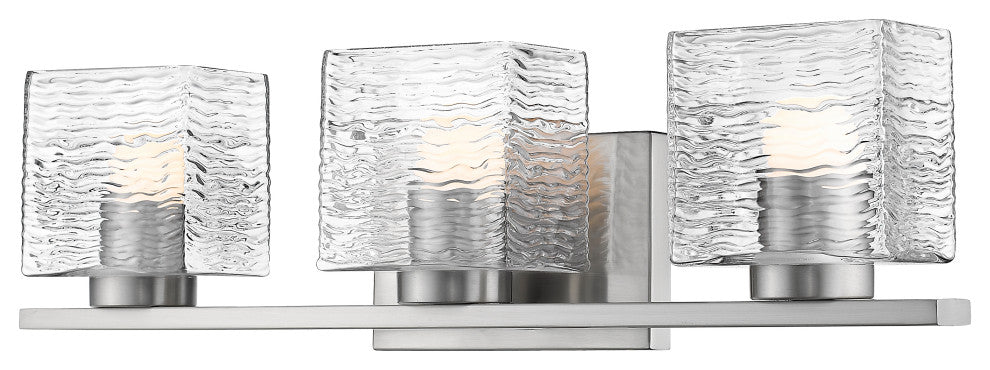 Z-Lite 3 Light Vanity, Brushed Nickel, 336-3V-BN-LED