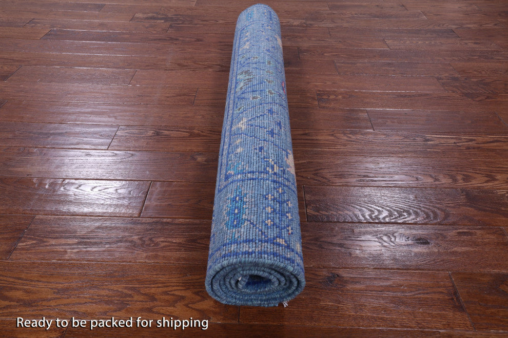 4' 2" X 6' 5" Turkish Oushak Handmade Wool Rug - Q13670
