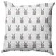 Bunny Fluffle Easter Decorative Throw Pillow, Laurel Tree Green, 18x18"