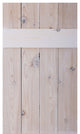 Traditional Board and Batten Exterior Shutters Pair, White Wash, 54"