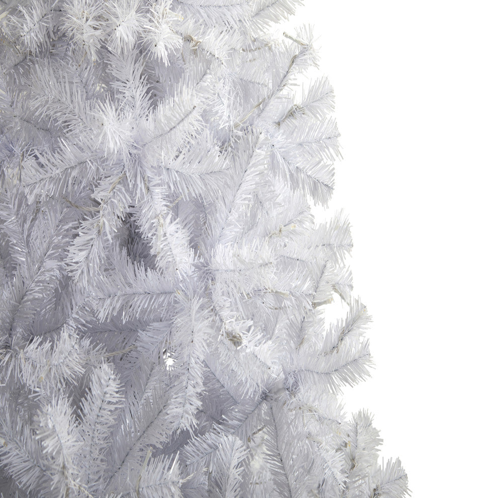 6' White Artificial Christmas Tree With 680 Bendable Branches
